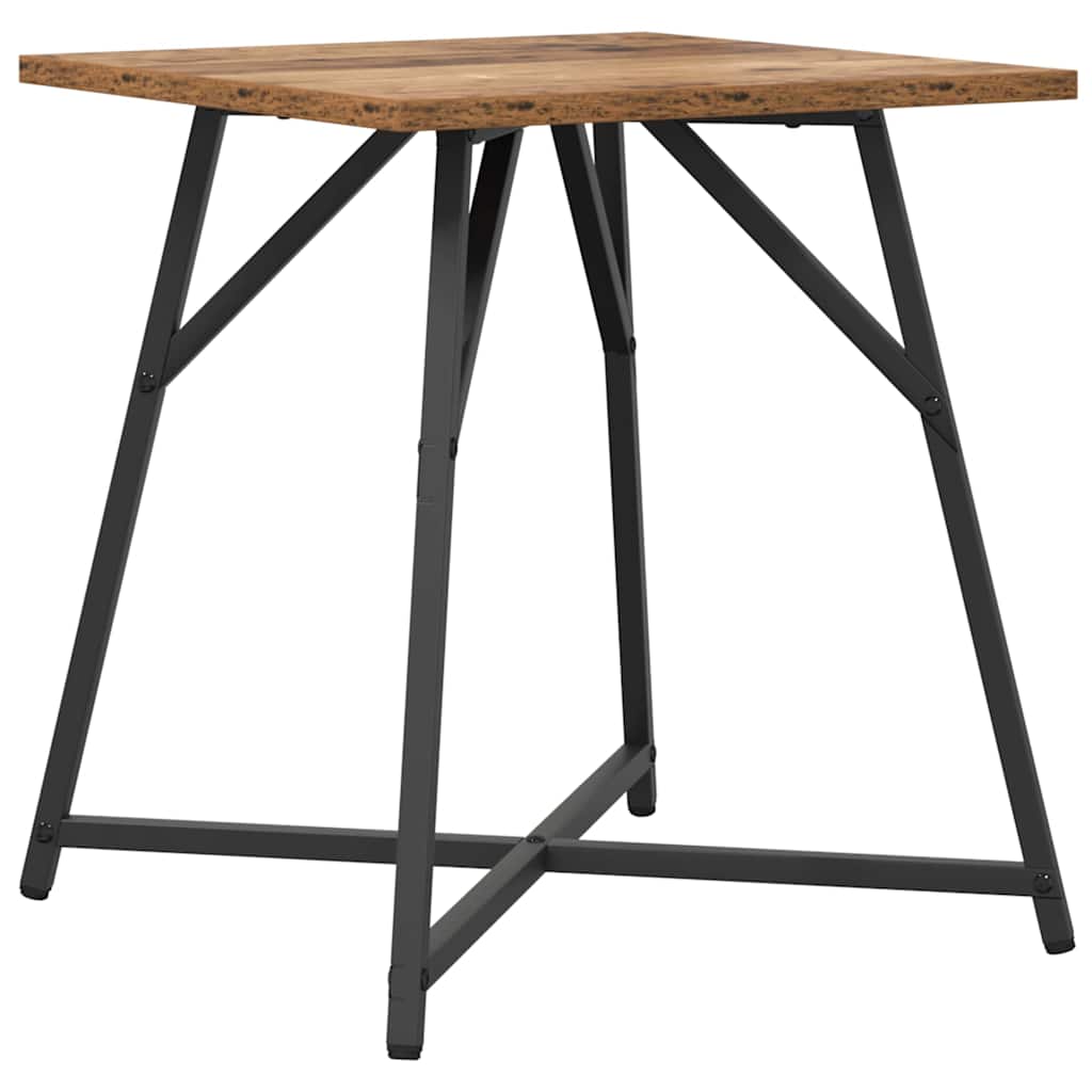 Conjunto de mesas auxiliares 2 pcs Madera envejecida y negra