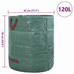 Bolsas de Desechos de Jardín 12 pcs Verde 45 x 45 x 76 cm