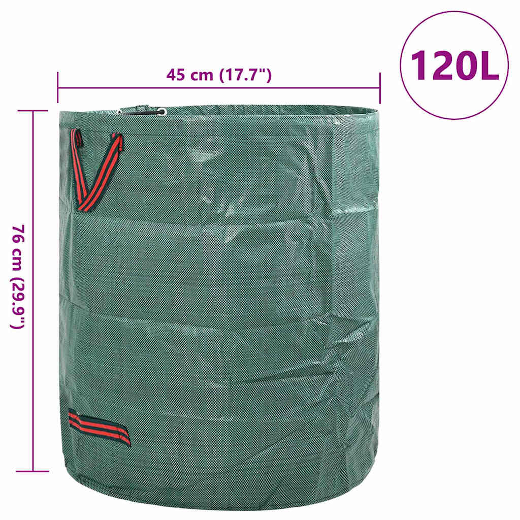Bolsas de Desechos de Jardín 12 pcs Verde 45 x 45 x 76 cm