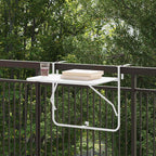 Mesa Colgante de Balcón 60 x 39 x 65 cm Acero