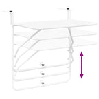 Mesa Colgante de Balcón 60 x 39 x 65 cm Acero