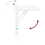 Mesa Colgante de Balcón 60 x 39 x 65 cm Acero