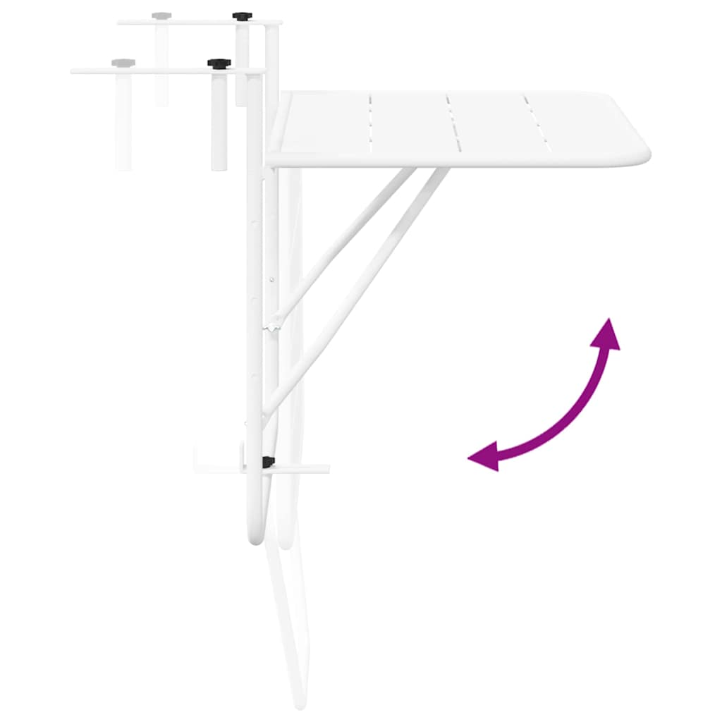 Mesa Colgante de Balcón 60 x 39 x 65 cm Acero