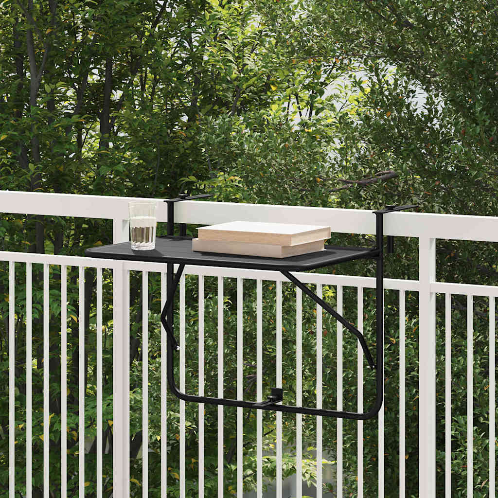 Balcony Hanging Table 60 x 39 x 65 cm Steel