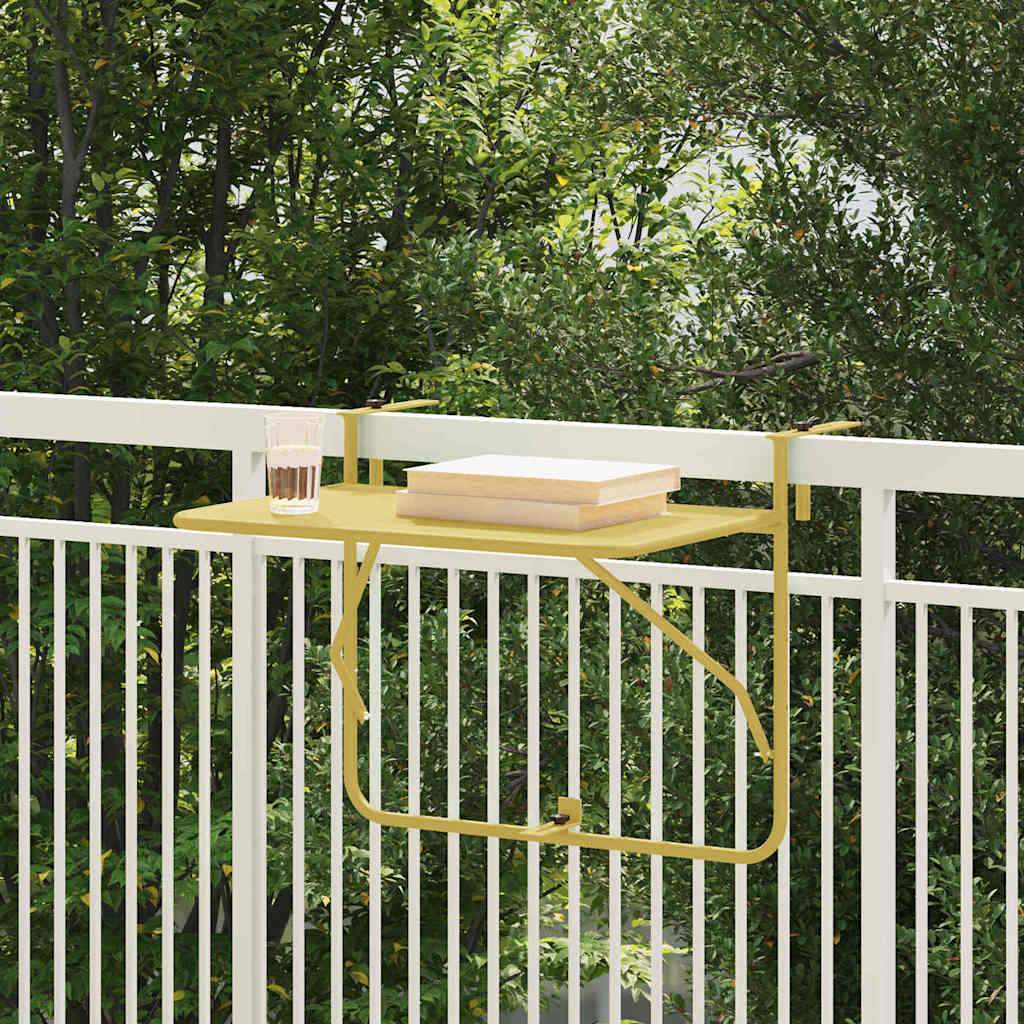 Balcony Hanging Table 60 x 39 x 65 cm Steel