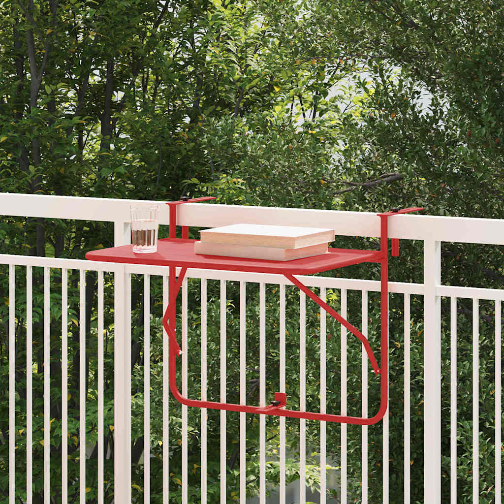 Balcony Hanging Table 60 x 39 x 65 cm Steel