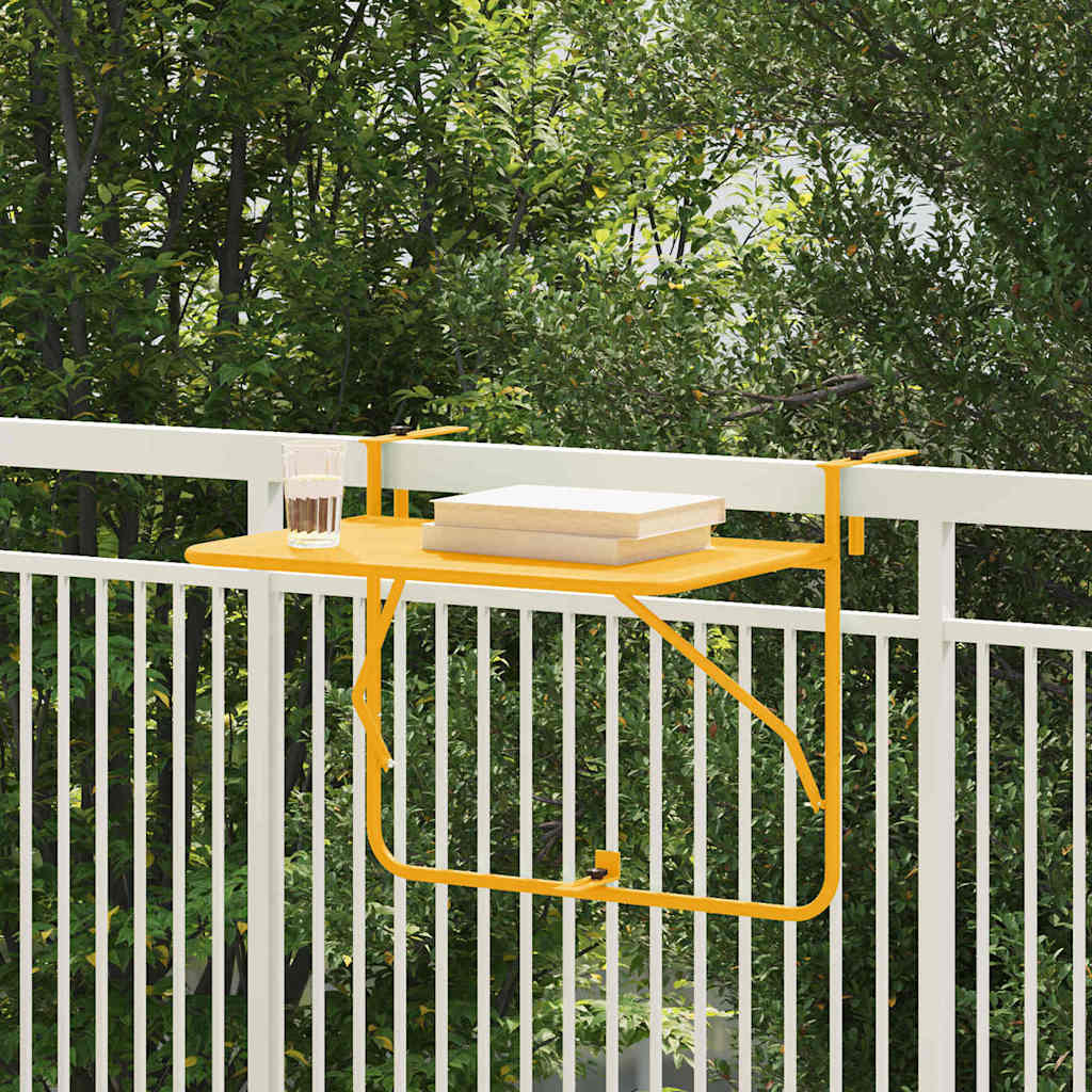 Balcony Hanging Table 60 x 39 x 65 cm Steel
