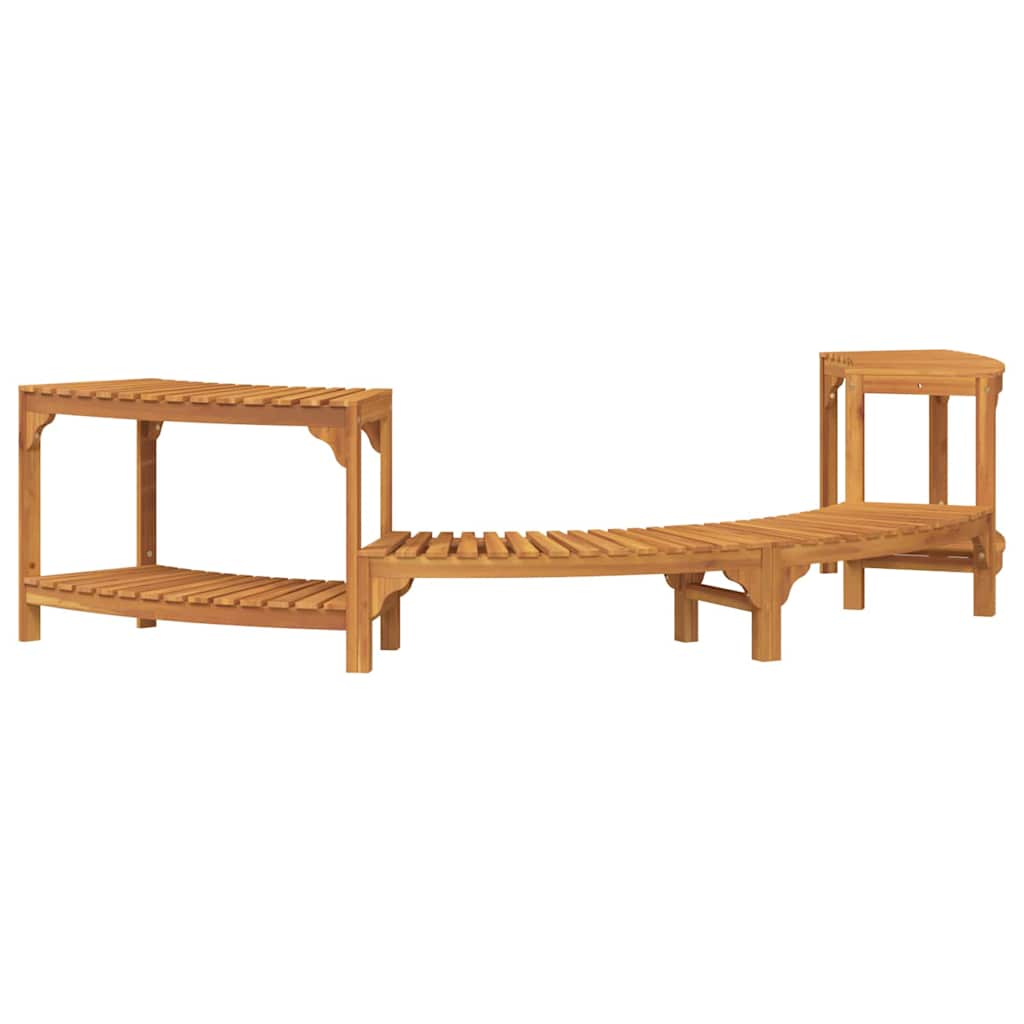 Entorno de Tina de Hidromasaje Semicircular 252 x 112 x 55,5 cm