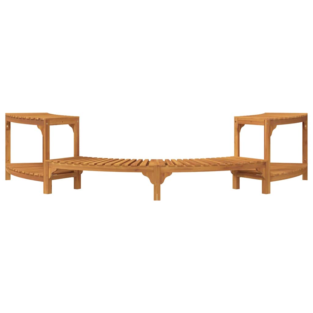 Entorno de Tina de Hidromasaje Semicircular 252 x 112 x 55,5 cm