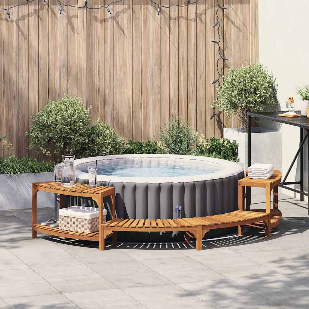 Semi-Circular Hot Tub Surround 252 x 112 x 55.5 cm