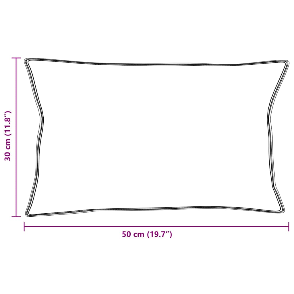 Almohada con almohada 2 pcs 30 x 50 cm Pluma