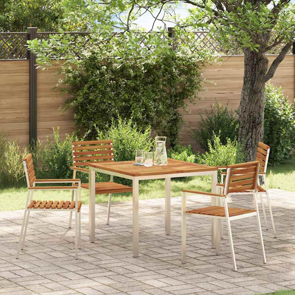 Dining Table Brown 150 x 90 x 75 cm Solid Acacia Wood