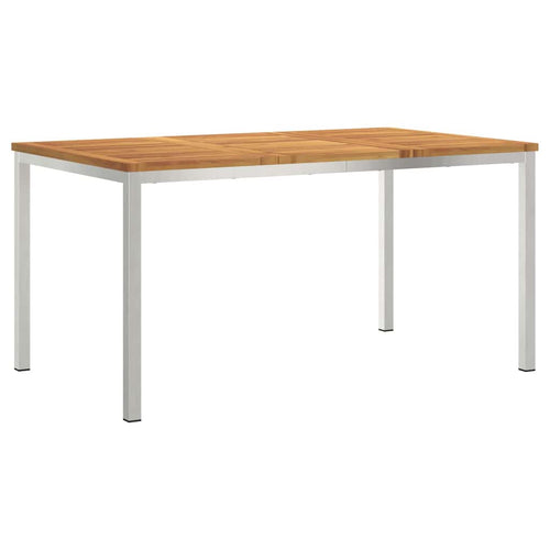 Dining Table Brown 150 x 90 x 75 cm Solid Acacia Wood