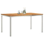 MesadeComedor Marrón 150 x 90 x 75 cm Madera de Acacia Sólida