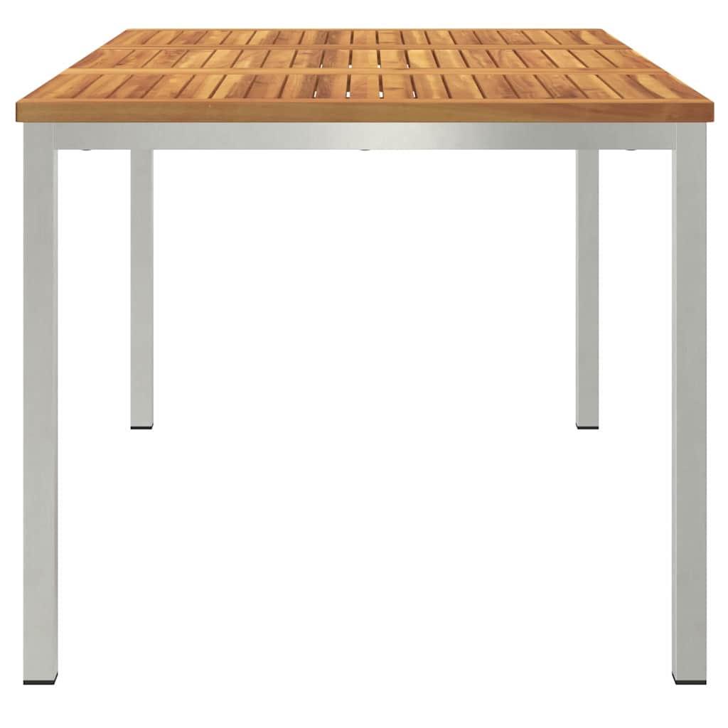MesadeComedor Marrón 150 x 90 x 75 cm Madera de Acacia Sólida