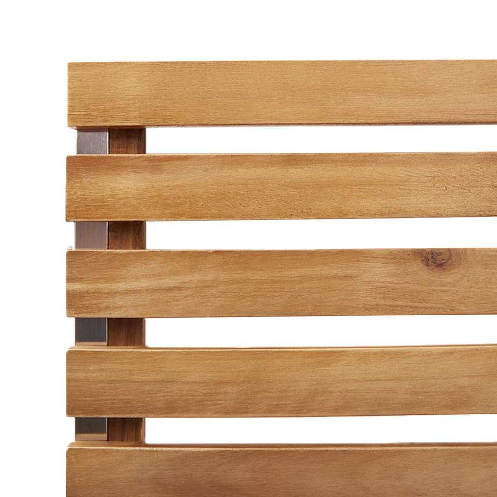 Silla de Jardín 2 pcs Aceite Natural Madera de Acacia Sólida