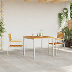 Silla de Jardín 2 pcs Aceite Natural Madera de Acacia Sólida