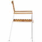 Silla de Jardín 2 pcs Aceite Natural Madera de Acacia Sólida