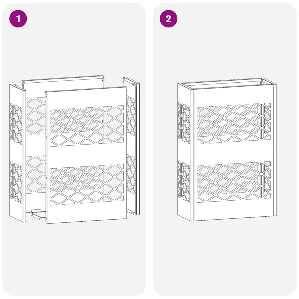 Soporte para sombrilla 28 x 12 x 41 cm Acero