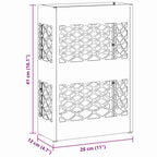 Soporte para sombrilla 28 x 12 x 41 cm Acero