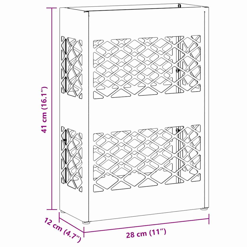 Soporte para sombrilla 28 x 12 x 41 cm Acero