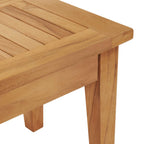 Conjunto de banco y mesa de jardín 2 pcs Crema y marrón