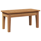 Conjunto de banco y mesa de jardín 2 pcs Crema y marrón
