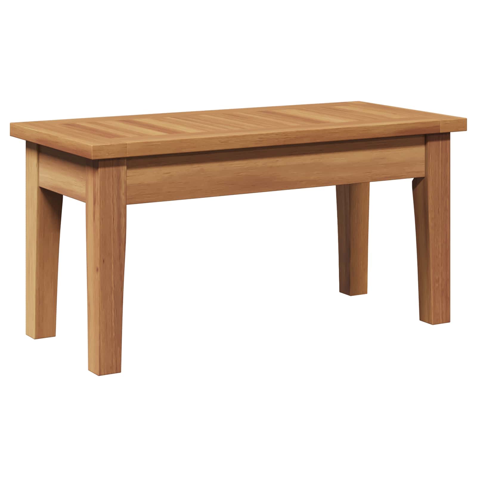 Conjunto de banco y mesa de jardín 2 pcs Crema y marrón