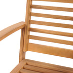 Silla 2 Pieza Marrón 65 x 60 x 76,5 cm Madera de teca maciza