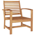 Silla 2 Pieza Marrón 65 x 60 x 76,5 cm Madera de teca maciza