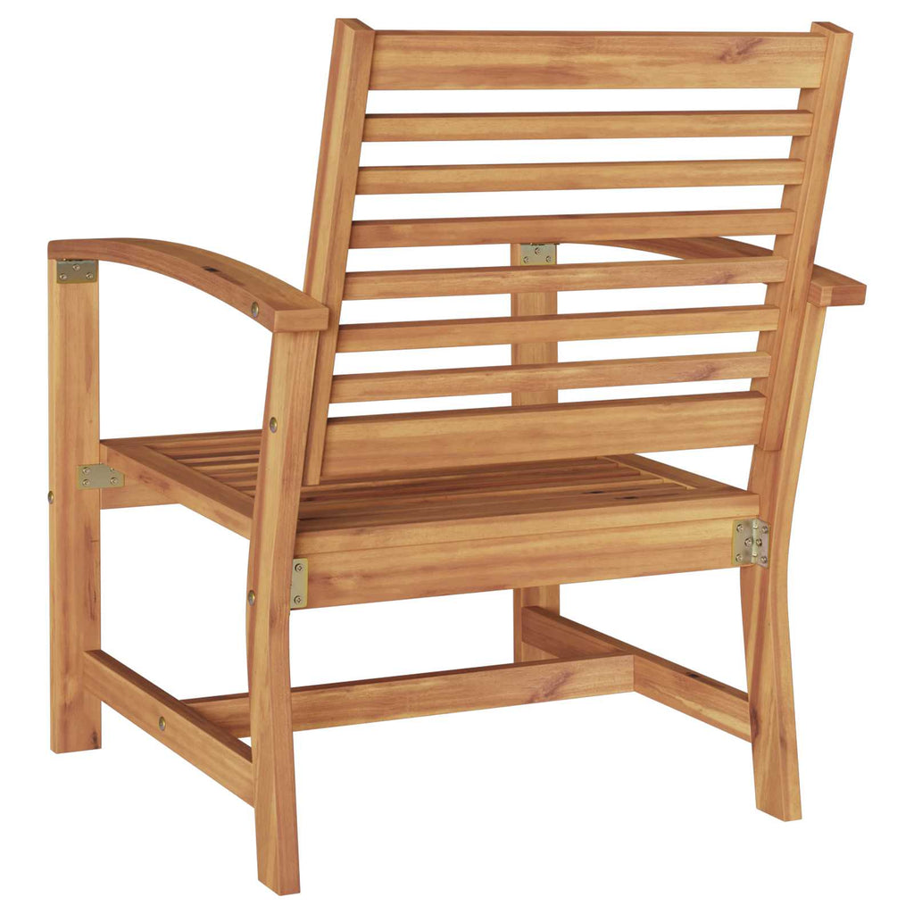 Silla 2 Pieza Marrón 65 x 60 x 76,5 cm Madera de teca maciza