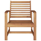 Silla 2 Pieza Marrón 65 x 60 x 76,5 cm Madera de teca maciza