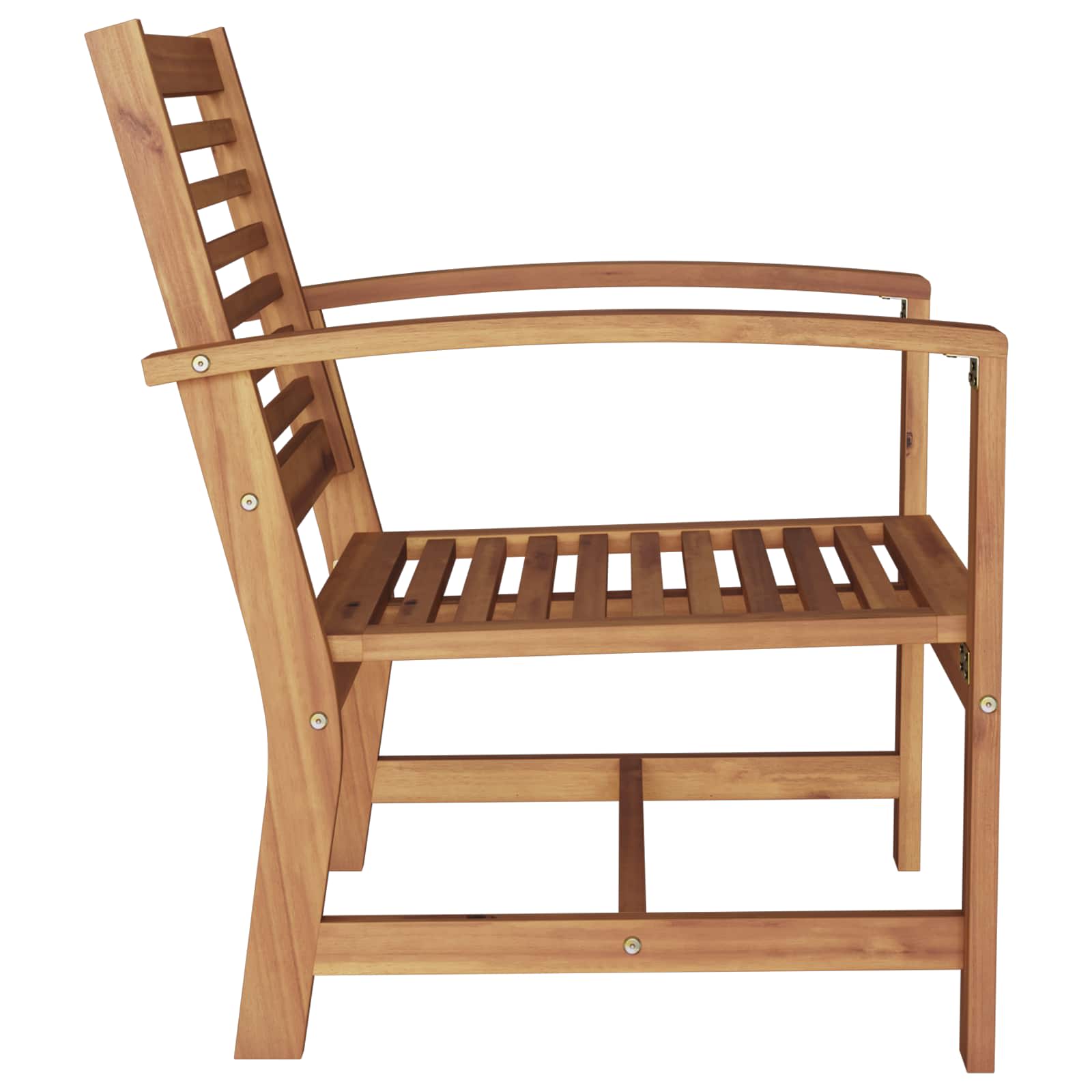 Silla 2 Pieza Marrón 65 x 60 x 76,5 cm Madera de teca maciza