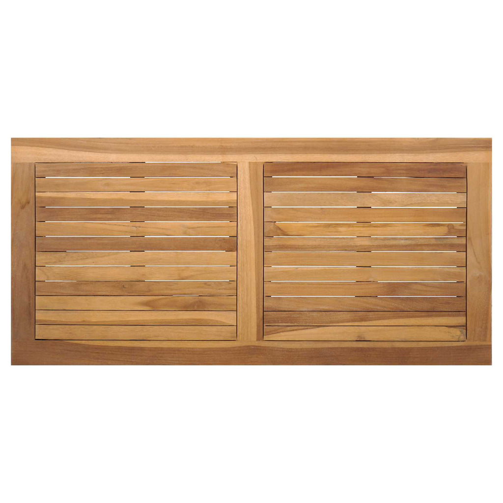 Mesa Marrón 95 x 45 x 40 cm Madera de teca maciza