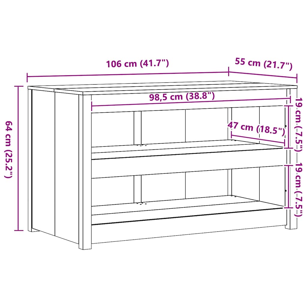 Mueble de Cocina MEPPEL Roble Marrón 106 x 55 x 64 cm