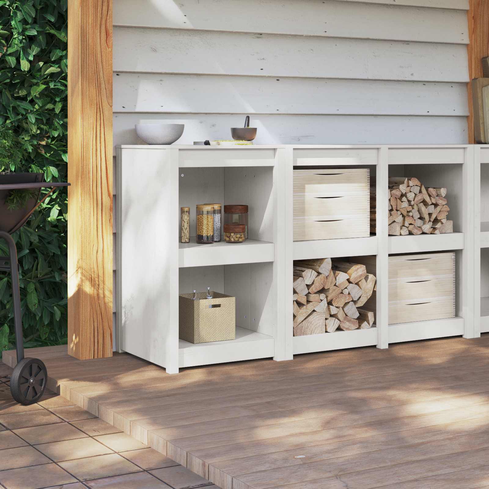Mueble de Cocina MEPPEL 55 x 55 x 92 cm Madera de pino macizo