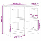 Mueble de Cocina con estante MEPPEL Cálido 106 x 55 x 92 cm