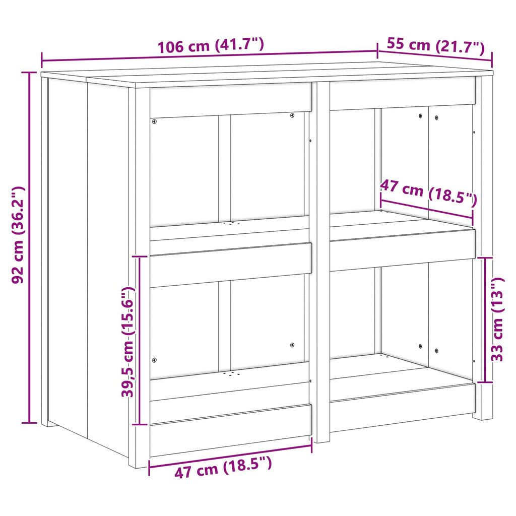 Mueble de Cocina con estante MEPPEL Cálido 106 x 55 x 92 cm