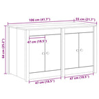 Mueble de Cocina MEPPEL Roble Marrón 106 x 55 x 64 cm