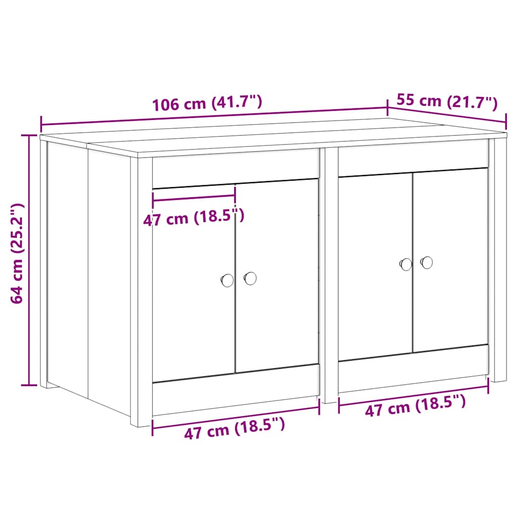 Mueble de Cocina MEPPEL Roble Marrón 106 x 55 x 64 cm