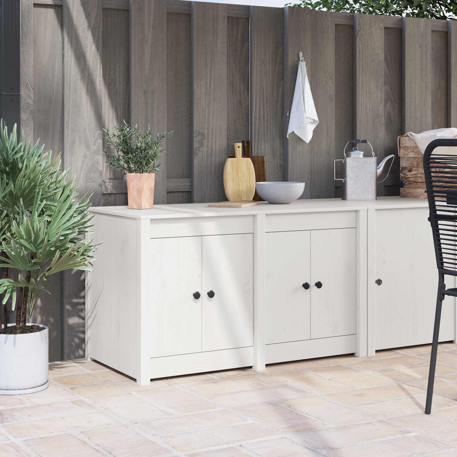 Mueble de Cocina MEPPEL 106 x 55 x 64 cm Madera maciza de Pino
