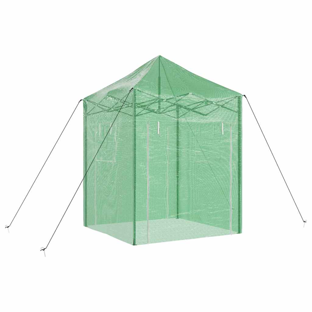 Invernadero con marco pop-up Verde 200 x 200 x 300 cm Hierro
