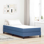 Colchón de Cama con colchón Azul 100 x 200 cm tela