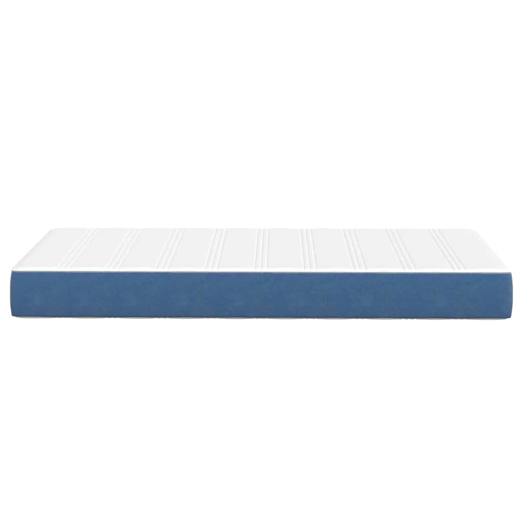 Colchón de Cama con colchón Azul 100 x 200 cm tela