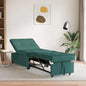 Dark Yellow Fold-Out Sofa Bed 194 x 50 x 82 cm Fabric