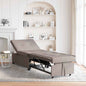 Dark Yellow Fold-Out Sofa Bed 194 x 50 x 82 cm Fabric