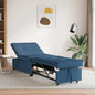 Dark Yellow Fold-Out Sofa Bed 194 x 50 x 82 cm Fabric