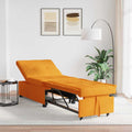 Sofá cama desplegable Amarillo oscuro 194 x 50 x 82 cm tela