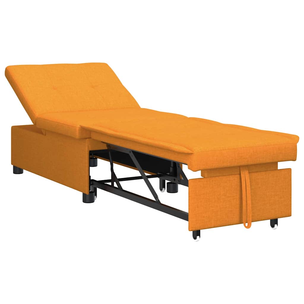 Sofá cama desplegable Amarillo oscuro 194 x 50 x 82 cm tela
