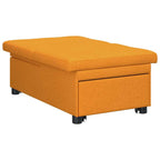 Sofá cama desplegable Amarillo oscuro 194 x 50 x 82 cm tela